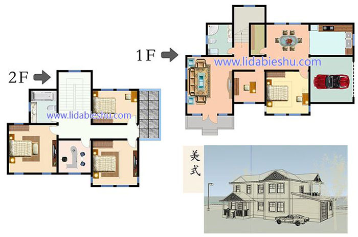 私人別墅-美式風格-260㎡